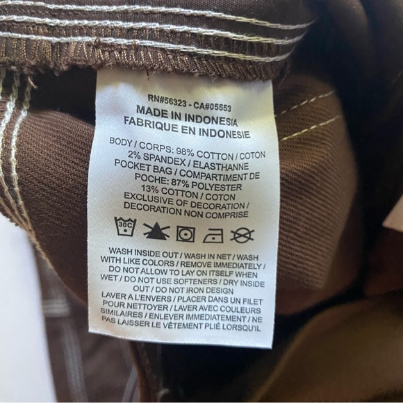 Nike SB Carpenter Pants Mens 32 Brown Baggy Skater Straight Leg Loose Fit Y2K - Picture 9 of 16